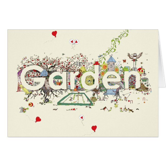 Jardin Word Art Mare Drôle Jardinage Typographie (Devant horizontal)