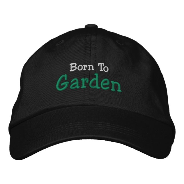 Jardinage Casquette de baseball brodé (Devant)