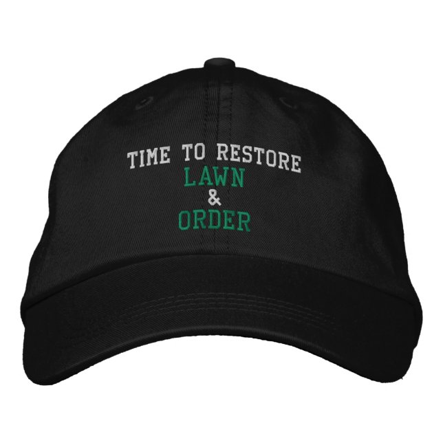 Jardinage Casquette de baseball brodé (Devant)