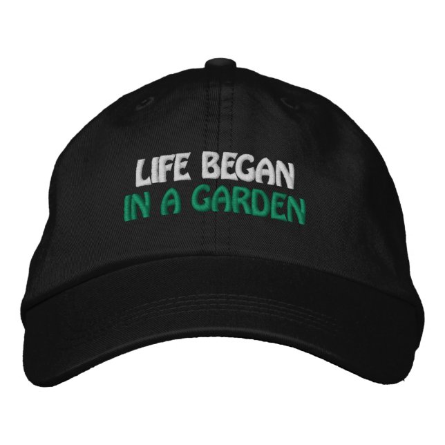 Jardinage Casquette de baseball brodé (Devant)