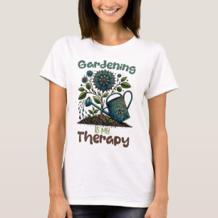 Jardinage est mon T-shirt thérapeutique blanc