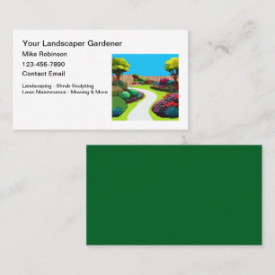 Jardinage et aménagement paysager Cartes de visite