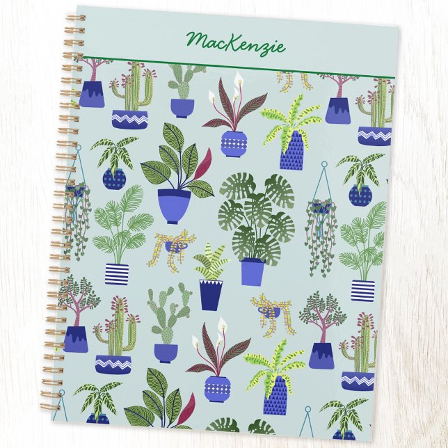 Jardinage Plante personnalisé (Cactus succulent houseplant personalized custom name planner)