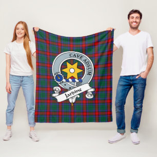 Jardine Dress Clan Abzeichen Tartan Kariert Fleecedecke