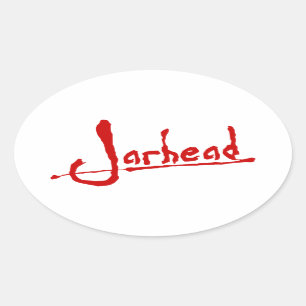 JARHEAD OVALER AUFKLEBER
