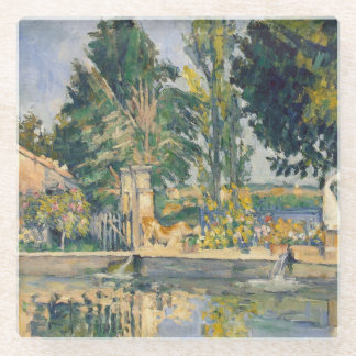 Jas de Bouffan The Pond - Paul Cezanne - c1876 Glasuntersetzer