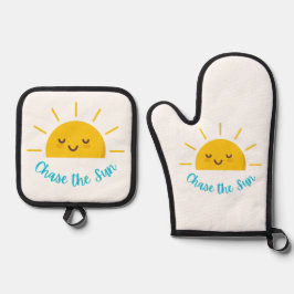 Jase the Sun Ofenhandschuh & Topflappen-Set