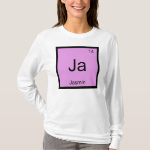 Jasmin Name Chemistry Element Periodische Tabelle T-Shirt