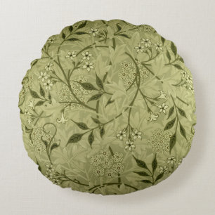 "Jasmin" Tapetenentwurf, 1872 Rundes Kissen