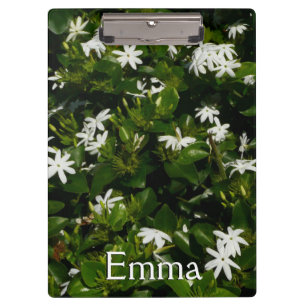 Jasmine Blume Tropical Floral Botanic Klemmbrett