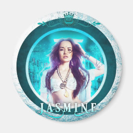 Jasmine Circle Magnet