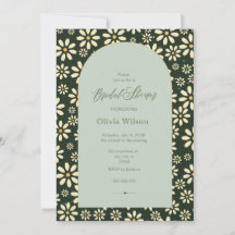 jasmine fleurs Douche nuptiale Invitation