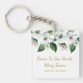 Jasmine Memorial Funeral Photo Keychain Schlüsselanhänger