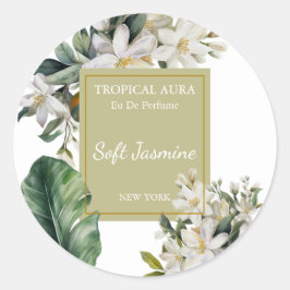 Jasmine Perfume Label Runder Aufkleber