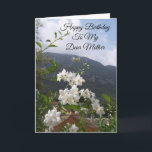 Jasmine Personalisiert Mother Birthday Karte<br><div class="desc">Grußkarte Blumenfotografie Mutter Geburtstagskarte. Passen Sie diese Geburtstagskarte mit jedem beliebigen Text an und lassen Sie sie dann ausdrucken und an Sie senden oder laden Sie sie sofort auf Ihr Mobiltelefon herunter. Wenn Sie Hilfe bei der Anpassung benötigen, kontaktieren Sie uns über den Link auf dieser Seite. Personalisierte Geburtstagskarte von...</div>