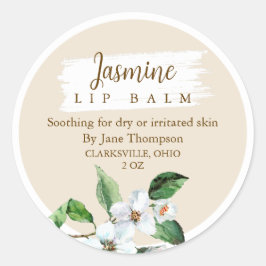 Jasmine Salve / balm / Seife Label Runder Aufkleber