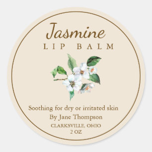 Jasmine Salve / Balsam Label Runder Aufkleber