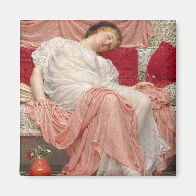 Jasmine (schöne junge Schlaffrau) Magnet (Vorne)