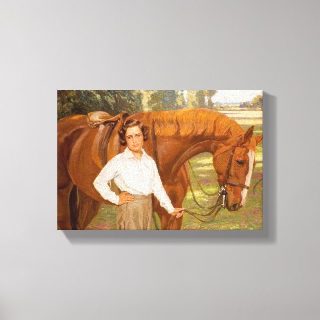 Jasmine the Horse (von Algernon Talmage) Leinwanddruck (Vorderseite)