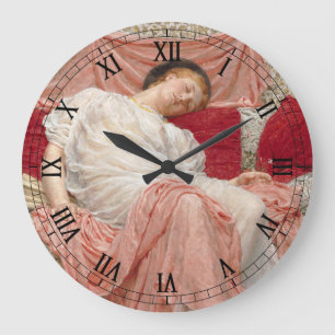 Jasmine von Albert Joseph Moore, viktorianische Fe Große Wanduhr