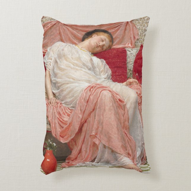 Jasmine von Albert Joseph Moore, Viktorianische Ku Dekokissen (Vorderseite(Vertikal))