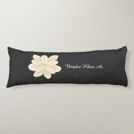 Jasmine White Flower Eleganter Name Seitenschläferkissen