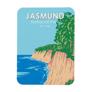 Jasmund Nationalpark Chalk Cliffs Deutschland Vint Magnet