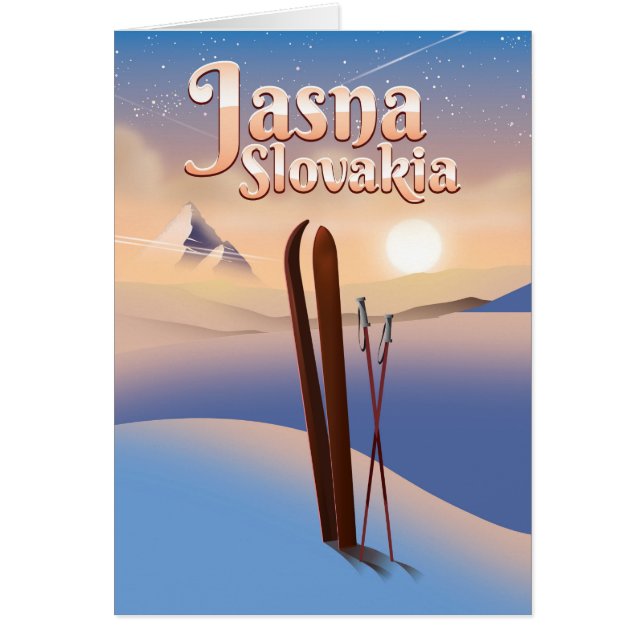 Jasna, Slovaquie Affiche de ski. (Devant)