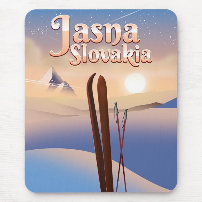 Jasna, Slowakei Skiposter. Mousepad (Vorne)