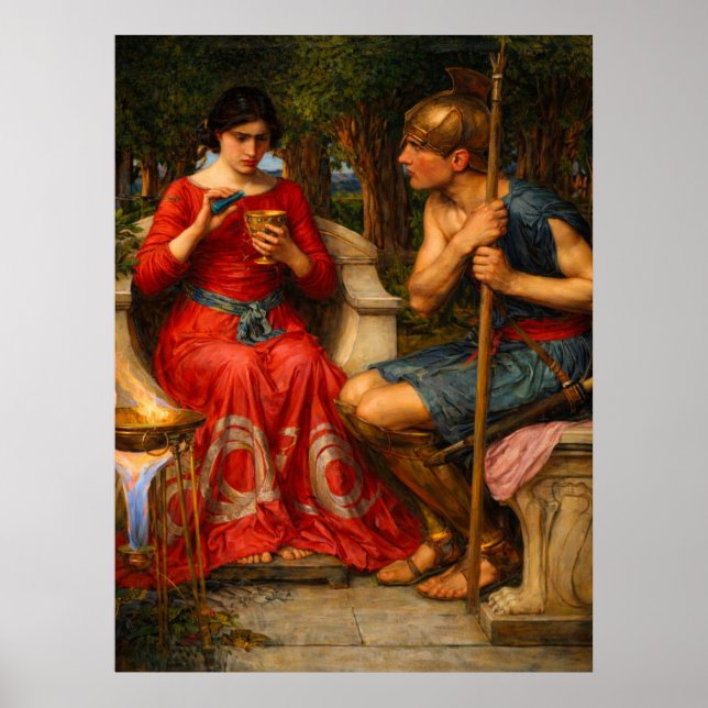 Jason and Medea by John William Waterhouse  Poster (Vorne)