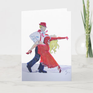 Jason Donovan Kristina Rihanoff Foxtrot Cartoon Karte