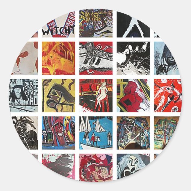 JASON JENKINS LEBEN! ACRYLIC ÜBER ALLES RUNDER AUFKLEBER (Vorderseite)