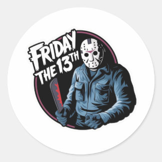 Jason Mask Friday the 13. Sticker - Spooky