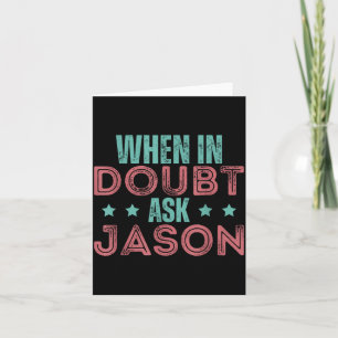 Jason Personalisierter Vatertag Humor Karte