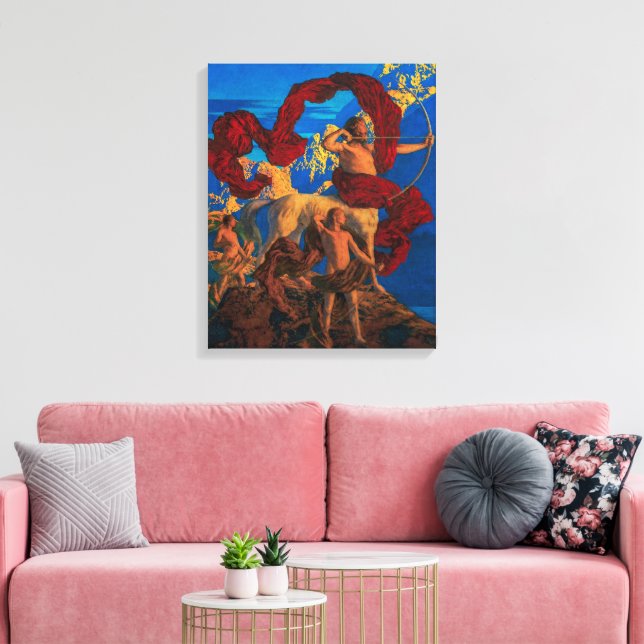 Jason und sein Lehrer | Maxfield Parrish | Leinwanddruck (Insitu (Wohnzimmer))