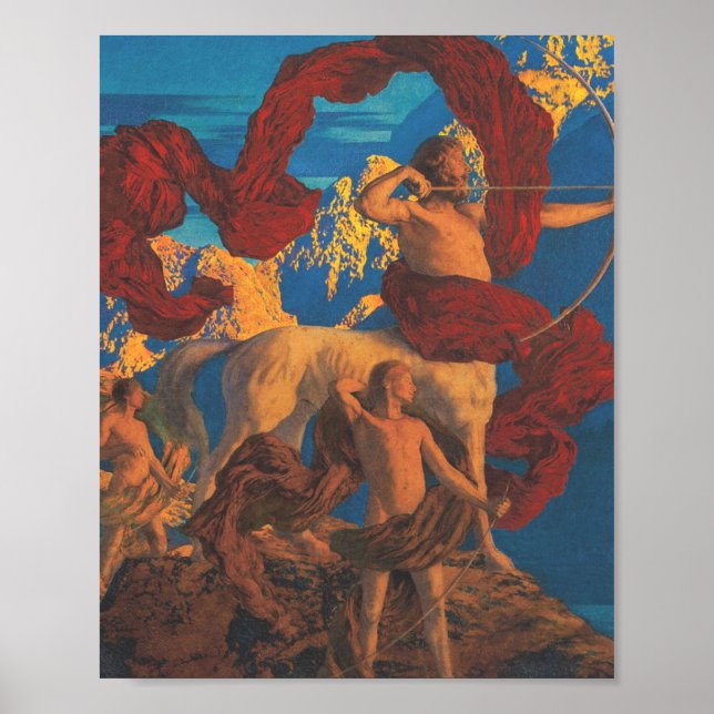 Jason und sein Lehrer von Maxfield Parrish Poster (Vorne)