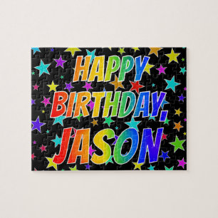 "JASON" Vorname, Spaß "GLÜCKLICHER BIRTHTAG"