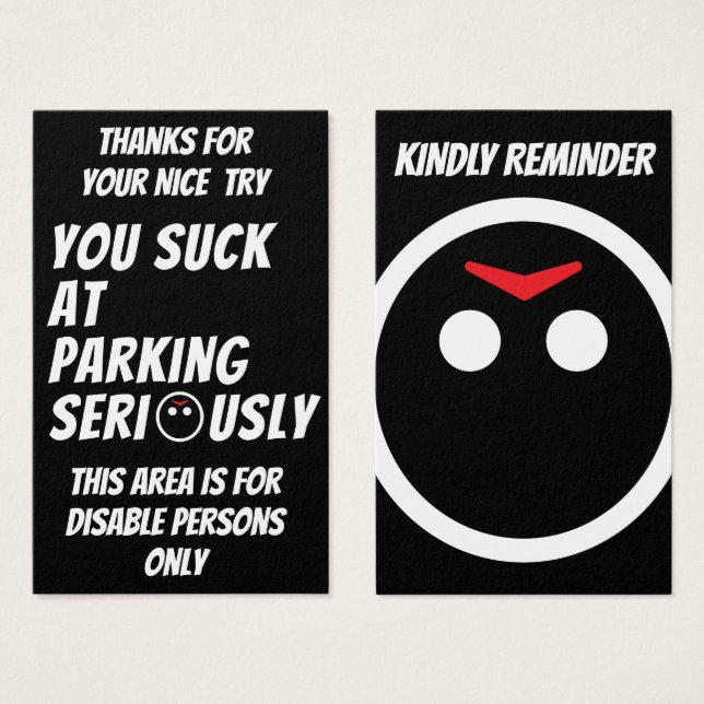 Jason vous avertit sérieusement de vous garer (Devant & derrière)