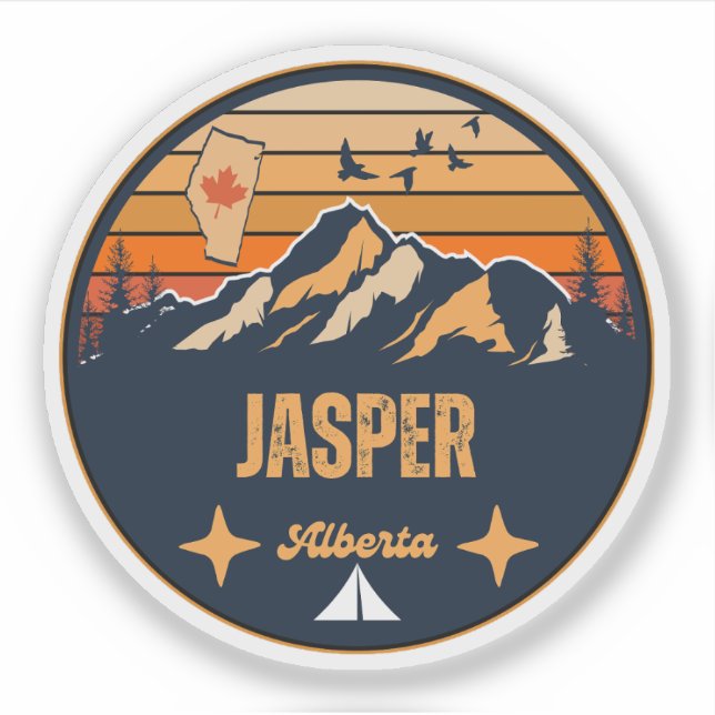 Jasper, Alberta Aufkleber (Vorderseite)