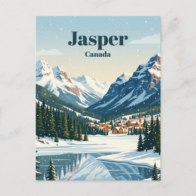 Jasper Alberta Kanada Postkarte (Vorderseite)