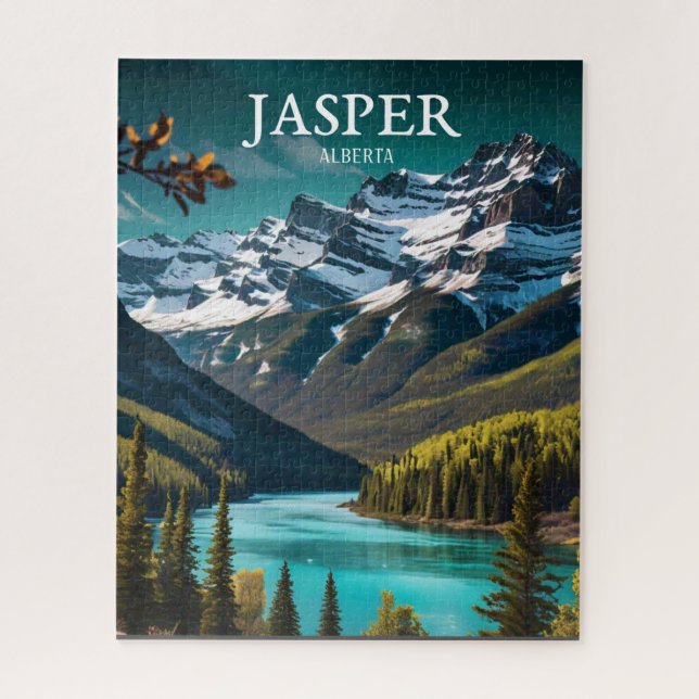 Jasper | Alberta Travel Vintag Retro (Vertikal)