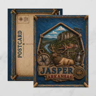 Jasper Arkansas Postkarte Vintage Reise