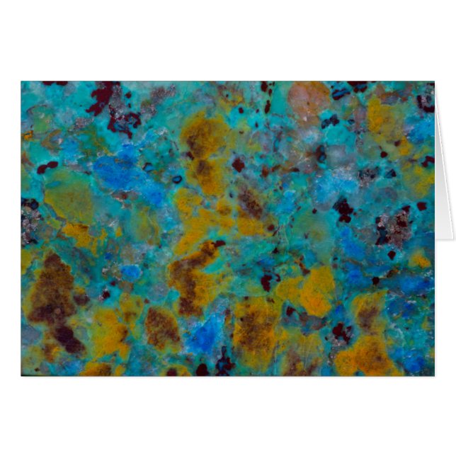 Jasper Chrysocolla Bleu Tacheté (Devant horizontal)