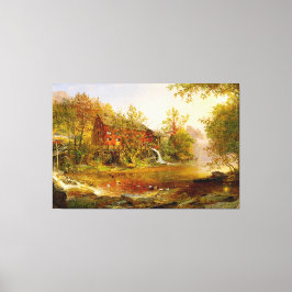 JASPER FRANCIS CROPSEY - DIE ALTE MILL - 1876 - LEINWANDDRUCK