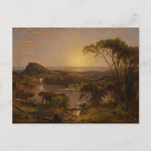 Jasper Francis Cropsey - Sommer, Ontariosee Postkarte (Vorderseite)