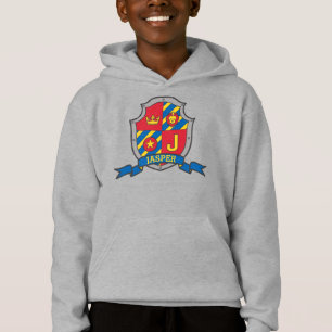 Jasper J Buchstabenname bedeutet Wappen Ritter Sch Hoodie