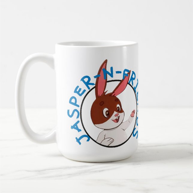 Jasper-n-Friends Logo-Tasse Kaffeetasse (Links)