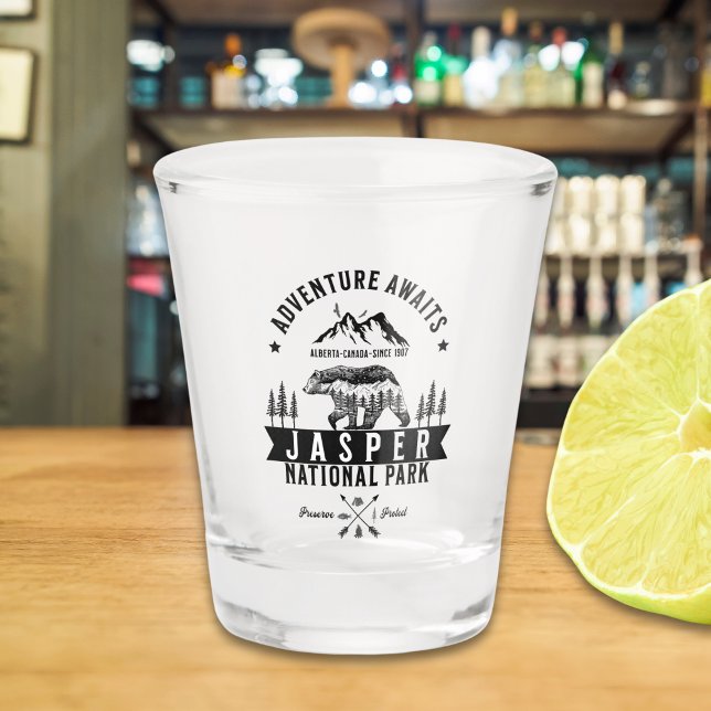 Jasper National Park Alberta Canada Funny Schnapsglas (Von Creator hochgeladen)