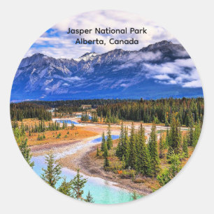 Jasper National Park, Alberta, Kanada Runder Aufkleber