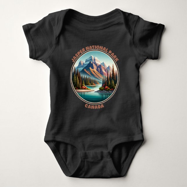 Jasper National Park Canada Baby Strampler (Vorderseite)
